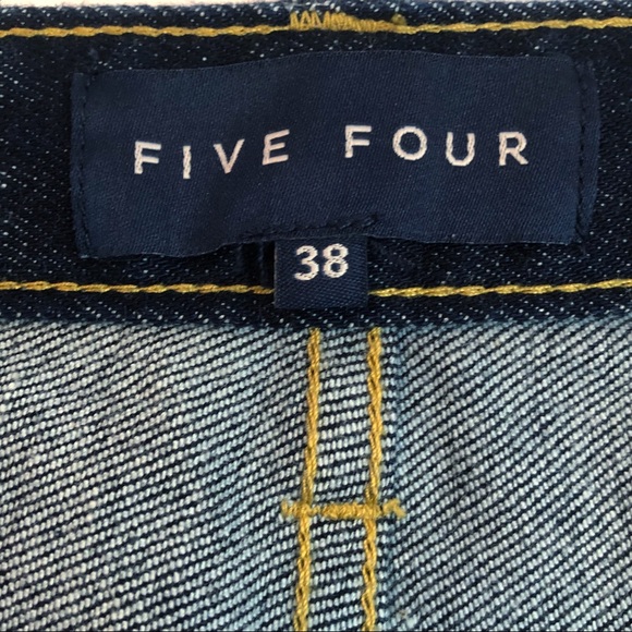 Five Four Dark Wash Blue Denim Relaxed Straight Jeans 38 - Picture 4 of 16